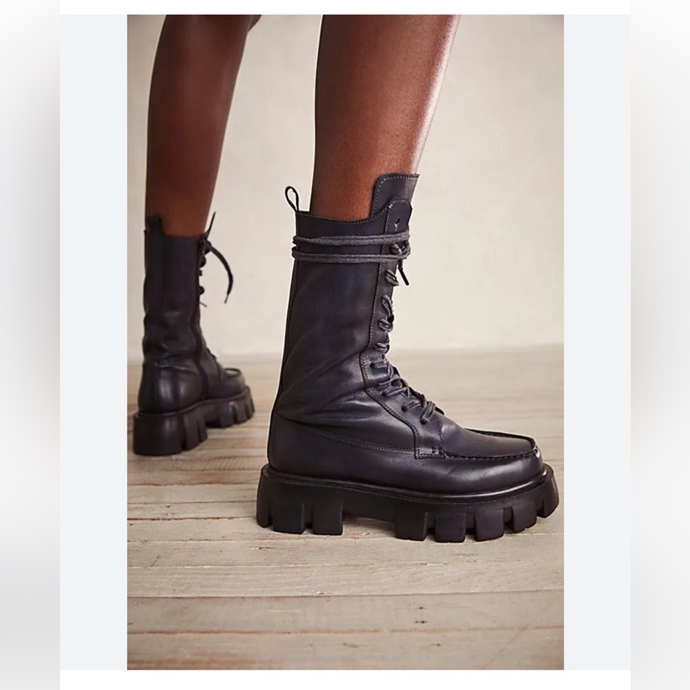 Free People Jones Boots Black 8 - Picture 5 of 16